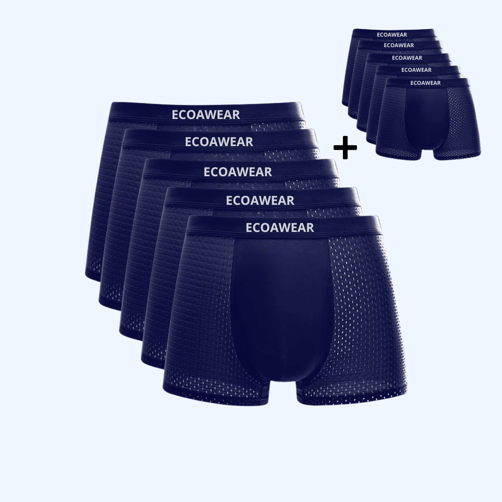 ECOAWEAR® Boxers en bambou – Lot de 5 + 5 offerts