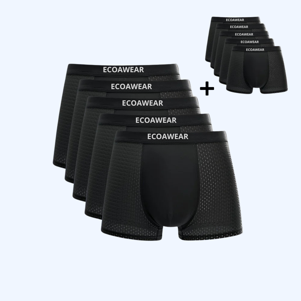 ECOAWEAR® Boxers en bambou – Lot de 5 + 5 offerts